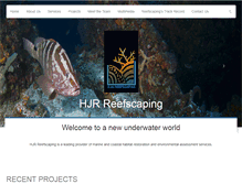 Tablet Screenshot of hjrreefscaping.com